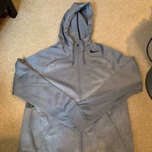 Nike Athletic Zip Up Therma-Fit Size L Grey
